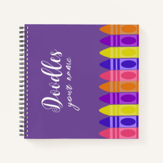 Personalized Sketch Book Doodles Notebook Notizbuch