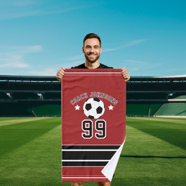 Personalized soccer Sports Custom Football Player Handtuch (Von Creator hochgeladen)