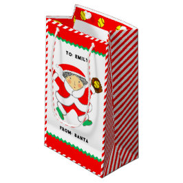 Personalized Softball Christmas Holiday Kleine Geschenktüte
