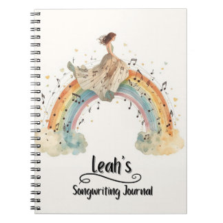 PERSONALIZED Songwriting Journal, Spiral Bound Notizblock