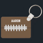 Personalized Sports Football Keychain Gift  Schlüsselanhänger<br><div class="desc">The design is from original art.</div>