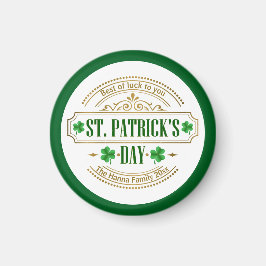 Personalized St. Patrick's Day I Luck of the Irish Magnet