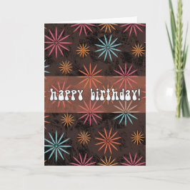 Personalized Starburst Birthday Karte