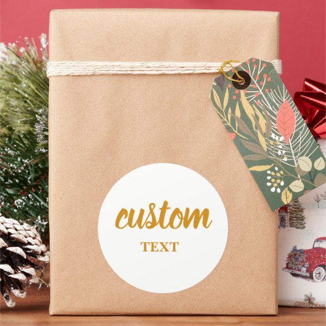 Personalized stickers for company logo or text, (Feiertag)