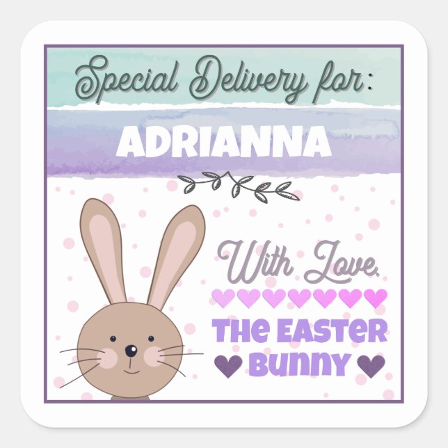 Personalized Stickers from Easter Bunny With Love (Devant)