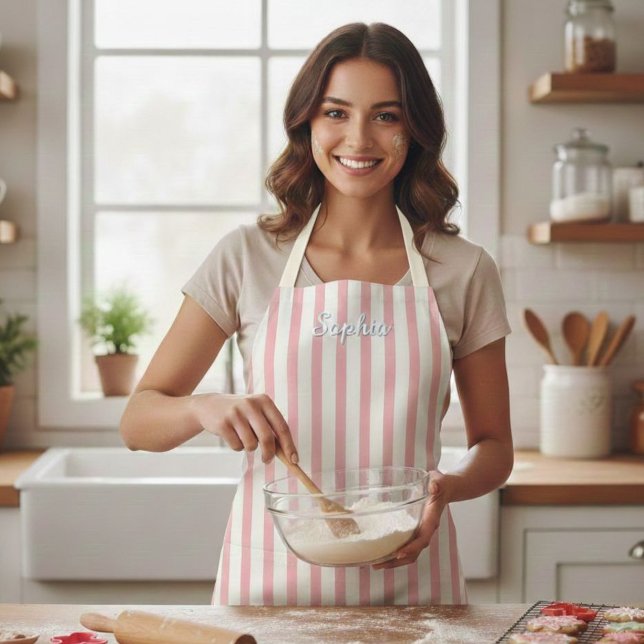 Personalized Stripe Apron for Kids and Adults Schürze (Von Creator hochgeladen)