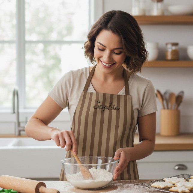 Personalized Stripe Apron for Kids and Adults Schürze (Von Creator hochgeladen)