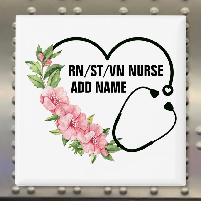 Personalized Student-Registered-Veteran Nurse Name Magnet (Von Creator hochgeladen)