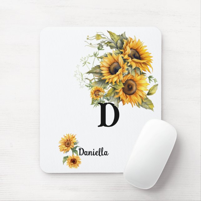 Personalized Sunflower Mousepad (Mit Mouse)