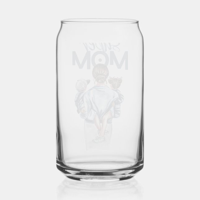 Personalized Super Mom with Son and Daughter Gift (Recto)