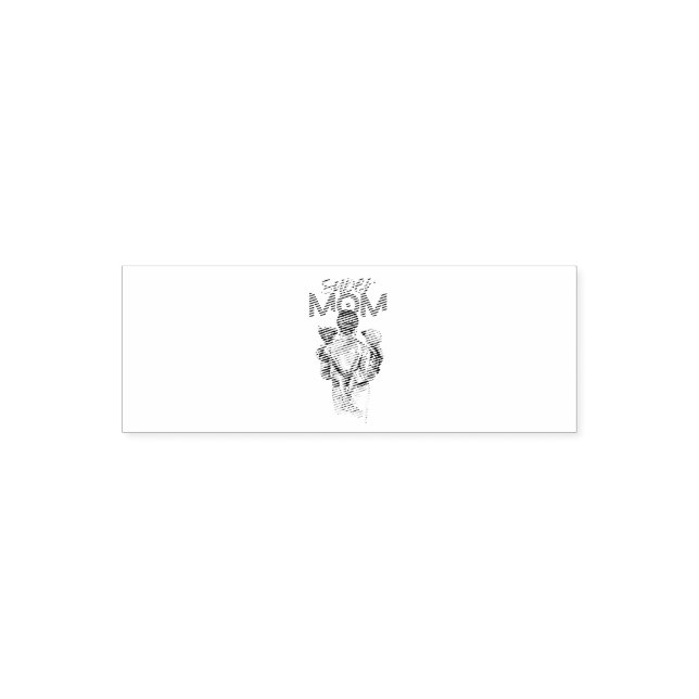 Personalized Super Mom with Son and Daughter Gift  Permastempel (Design)