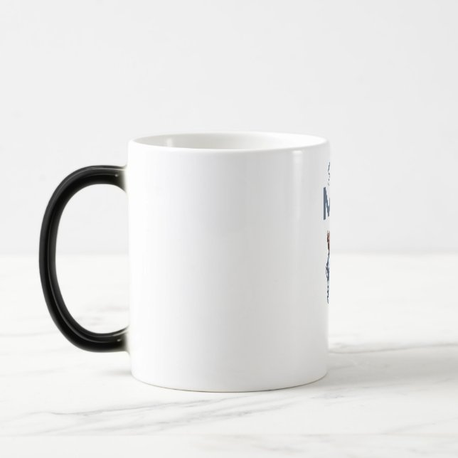 Personalized Super Mom with Son and Daughter Gift Verwandlungstasse (Links)