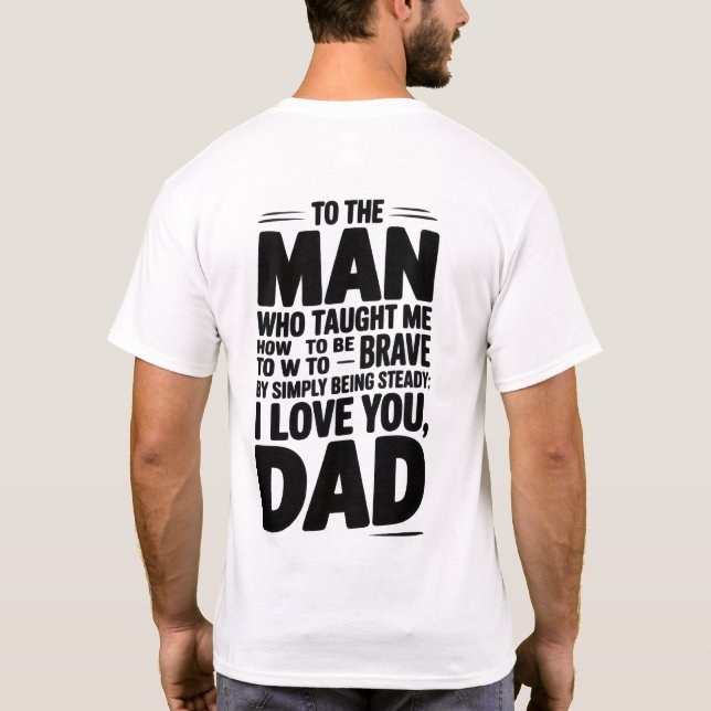 Personalized T-shirt Father's Day (Rückseite)