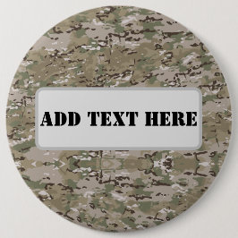 Personalized Tactical Military Camo Button