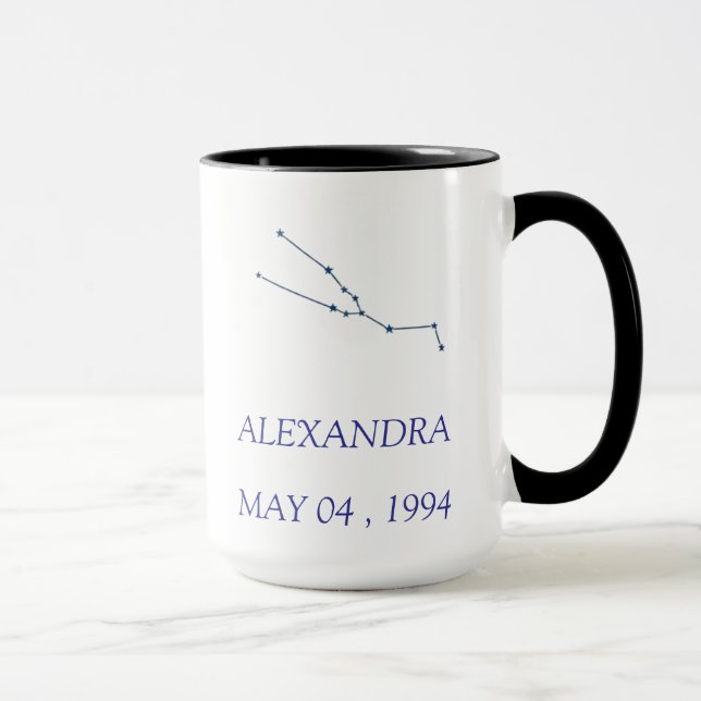 Personalized Taurus Constellation Mug - Custom Sta Tasse (Rechts)