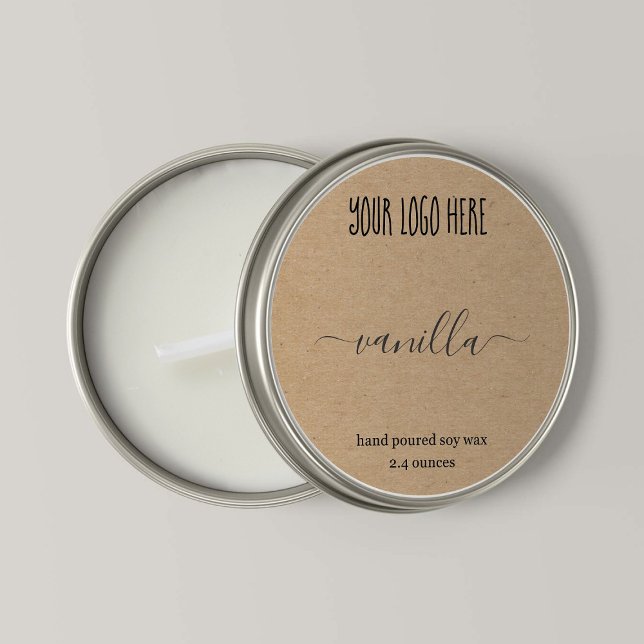 Personalized Tea Light Candle Label Round Sticker (Von Creator hochgeladen)