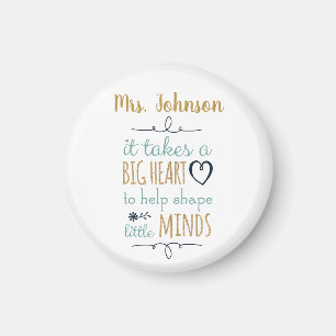 Personalized Teacher Quote Gift Magnet