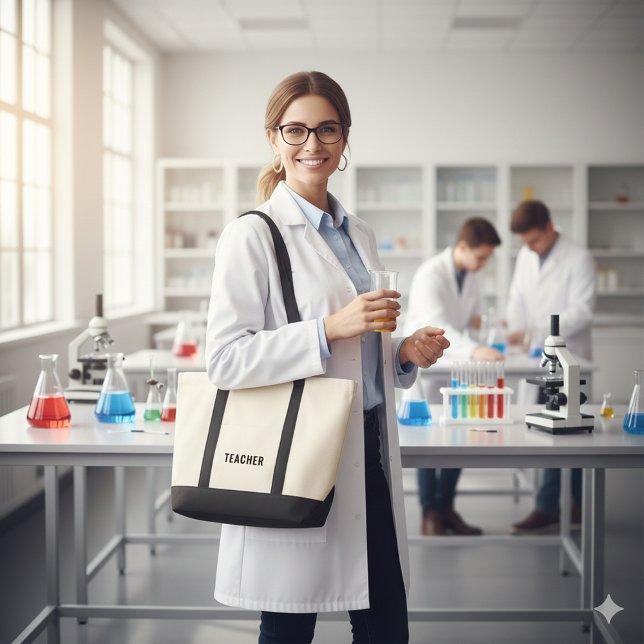 Personalized Teacher Text Statement Customizable Tragetasche (Personalized Teacher Text Statement Customizable Tote Bag)