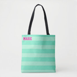 Personalized Teal shades of green Shopping Tasche