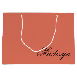 Personalized Terracotta Gift Bag for Special Event Große Geschenktüte