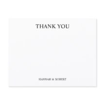 Personalized Thank You Classic Elegant Minimalist