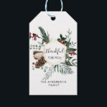 Personalized Thankful for you! Geschenkanhänger<br><div class="desc">Thankful for you! gift tag. Insert your text / name and personalize your product quickly  & easily.</div>