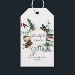 Personalized Thankful for you! Geschenkanhänger<br><div class="desc">Thankful for you! gift tag. Insert your text / name and personalize your product quickly  & easily.</div>