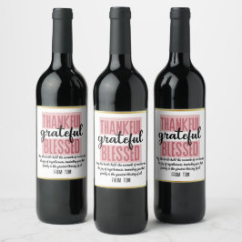 Personalized Thanksgiving Bottle Labels: Share the Weinetikett