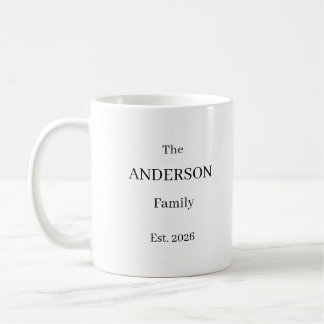 Personalized The Last Name Family Mug – Custom Wed Kaffeetasse