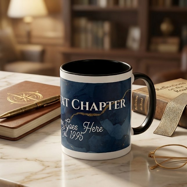 Personalized "The Next Chapter"  Retirement Mug Tasse (Von Creator hochgeladen)