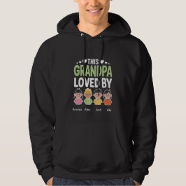 Personalized This Grandpa Loved By – Custom Kids  Hoodie