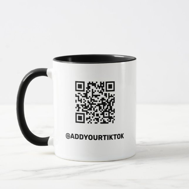 Personalized TikTok Mug With QR code Tasse (Links)