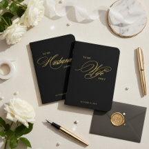 Personalized To My Husband Wife Gold Foil Wedding