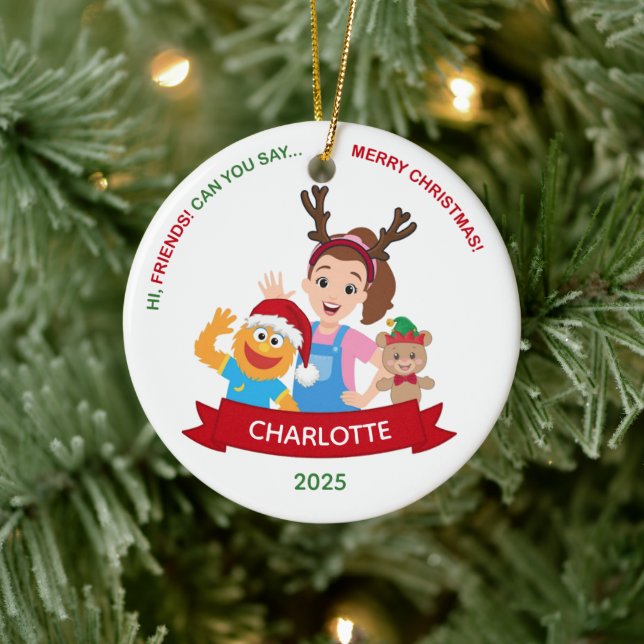 Personalized Toddler Ornament, Ms. Rachel Ornament (Baum)
