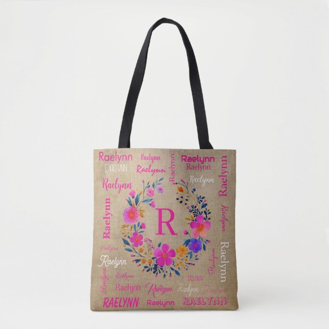 Personalized Tote Add Your Name  Tasche (Vorderseite)