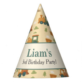 Personalized Train Kid Birthday  Partyhütchen