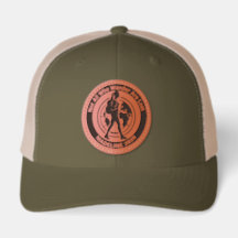 Personalized Traveler's Leather Patch Cap