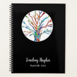 Personalized Tree of Life Black Planer<br><div class="desc">Personalized Tree of Life 2022 Plan. This stylish Planner is decorated with a Tree of Life design in rainbow colors on a black background. Easily customizable with your name and year. Beursache we create our own artwork you won't find this image from other designers.</div>