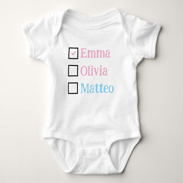 Personalized Triplets Gift, Custom Triplet Babies  Baby Strampler (Vorderseite)