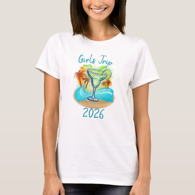 Personalized Tropical Island T-Shirt (Vorderseite)