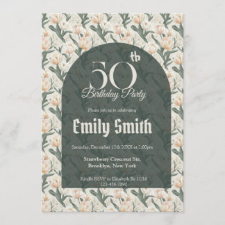 Personalized Tulip Petal Romantic Party Einladung