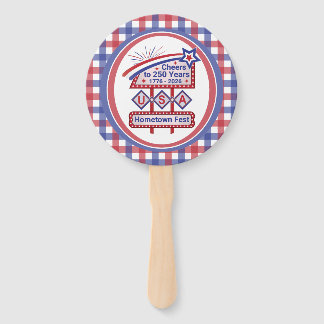 Personalized USA 250–Patriotic Retro Marquee Fächer