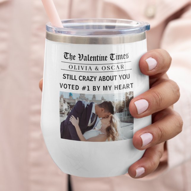 Personalized Valentine Newspaper Photo (Von Creator hochgeladen)