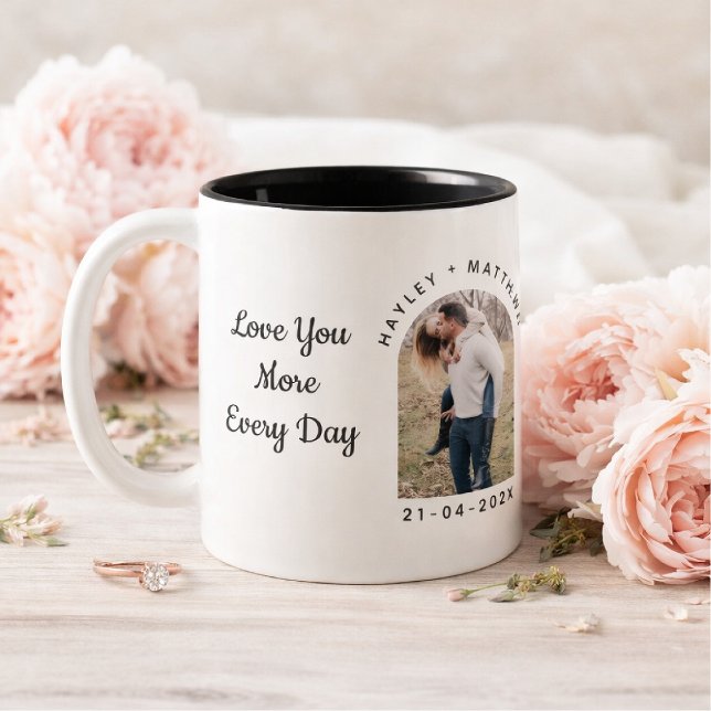 Personalized Valentine Photo Mug for Couples (Créateur téléchargé)