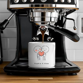 Personalized Valentine’s Couple Matching Espressotasse