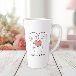 Personalized Valentine’s Couple Matching Latte Mug Milchtasse