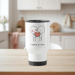 Personalized Valentine’s Couple Matching Reisebecher