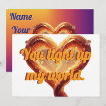 Personalized Valentine's card | Heart photo card