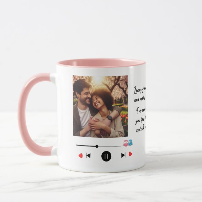 Personalized Valentine's Day Coffee Mug (Gauche)