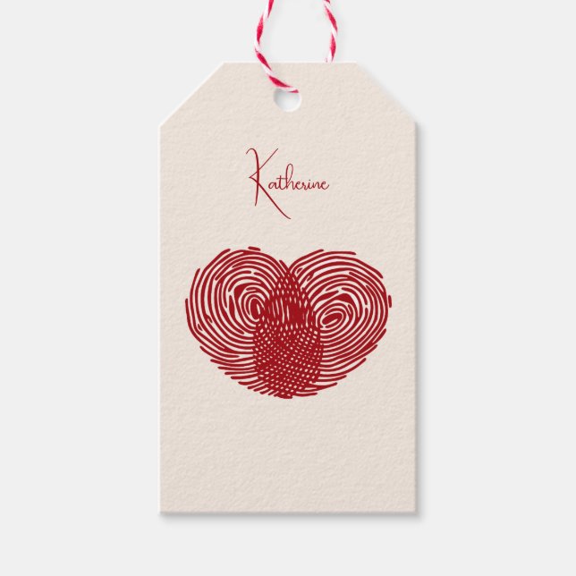 Personalized Valentines Day Geschenkanhänger (Vorderseite)
